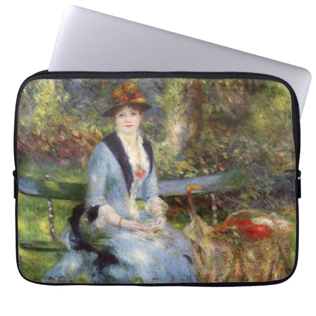 Pierre-Auguste Renoir - Dans les Roses  Laptop Sleeve (Front)