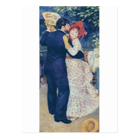Pierre-Auguste Renoir - Danse à la campagne (1883) Postcard