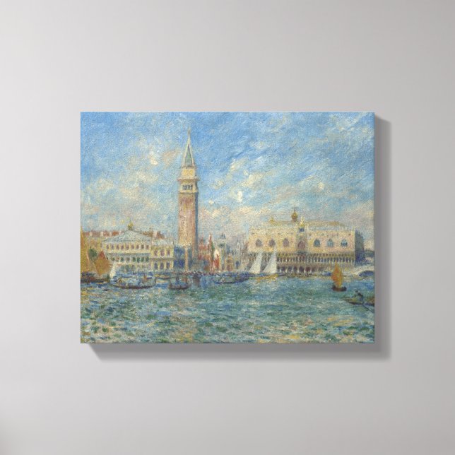 Pierre Auguste Renoir Doges Palace Venice Canvas Print (Front)