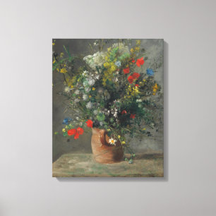 Pierre-Auguste Renoir - Flowers in a Vase 1866 Canvas Print