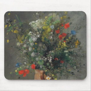 Pierre-Auguste Renoir - Flowers in a Vase 1866 Mouse Mat