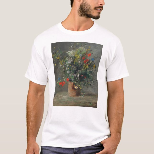 Pierre-Auguste Renoir - Flowers in a Vase 1866 T-Shirt (Front)
