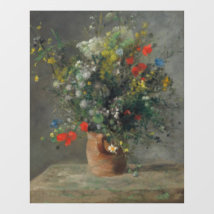 Pierre-Auguste Renoir - Flowers in a Vase 1866 Window Cling