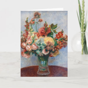 Pierre-Auguste Renoir - Flowers in a Vase Card