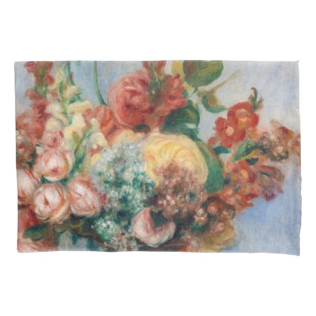 Pierre-Auguste Renoir - Flowers in a Vase Pillowcase (Front)