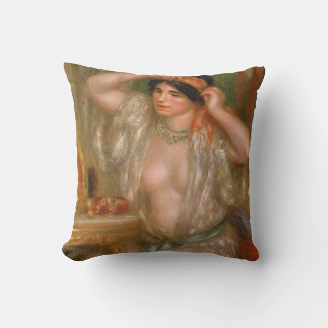 Pierre Auguste Renoir | Gabrielle at the Mirror Cushion (Front)