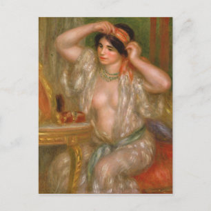 Pierre Auguste Renoir   Gabrielle at the Mirror Postcard