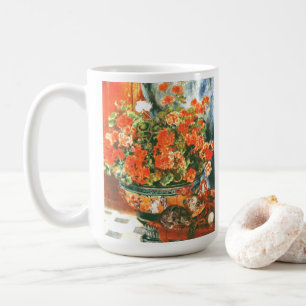 Pierre-Auguste Renoir Geraniums And Cats Coffee Mug
