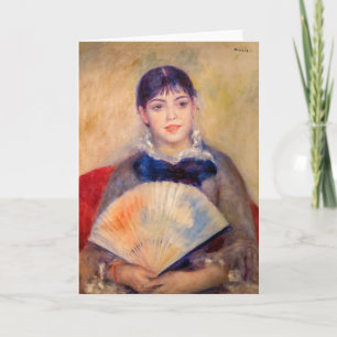 Pierre-Auguste Renoir - Girl with a Fan Card