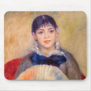Pierre-Auguste Renoir - Girl with a Fan Mouse Mat