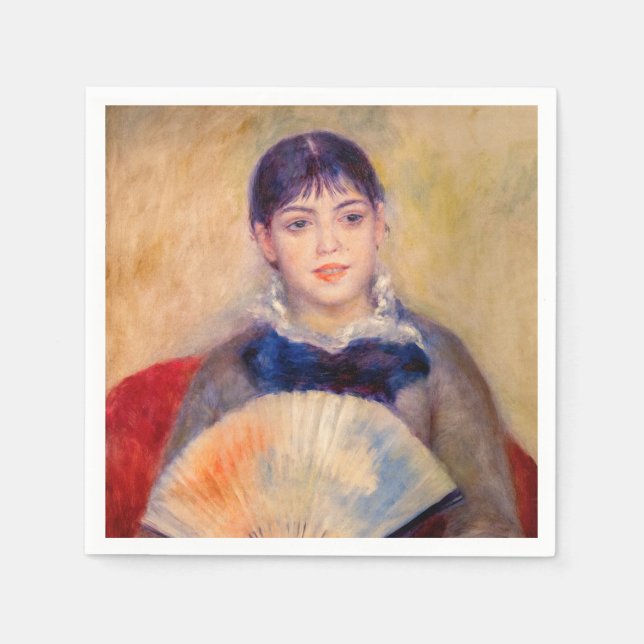 Pierre-Auguste Renoir - Girl with a Fan Napkin (Front)
