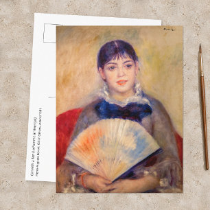 Pierre-Auguste Renoir - Girl with a Fan Postcard