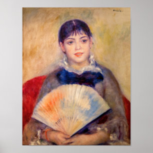 Pierre-Auguste Renoir - Girl with a Fan Poster