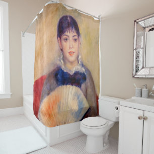Pierre-Auguste Renoir - Girl with a Fan Shower Curtain