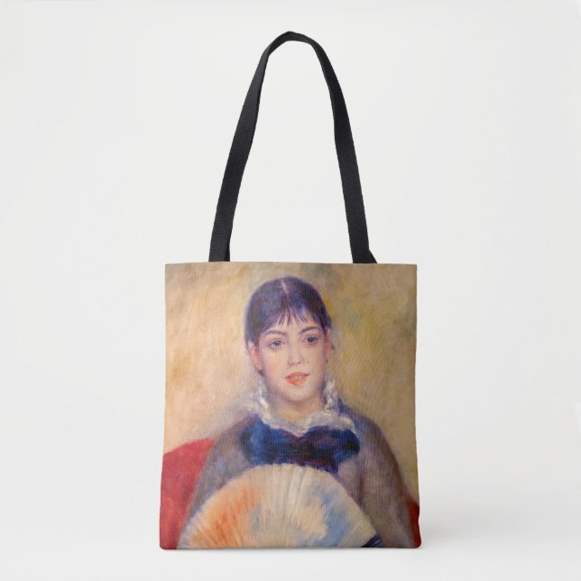 Pierre-Auguste Renoir - Girl with a Fan Tote Bag (Front)