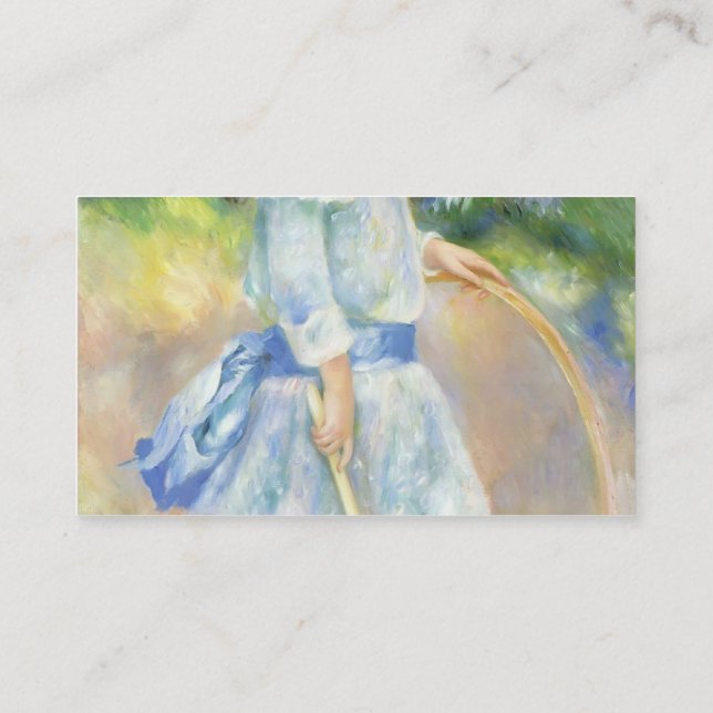Pierre-Auguste Renoir- Girl with a Hoop Business Card (Back)