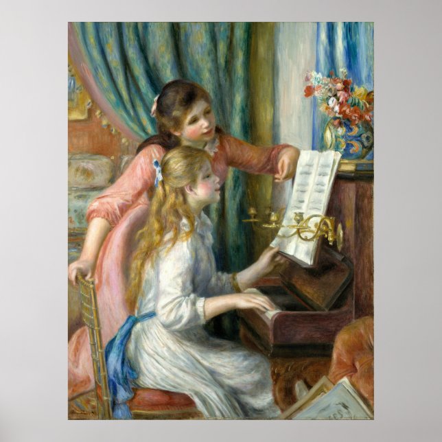 Pierre-Auguste Renoir Girls at the Piano Poster (Front)