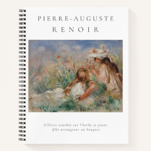 Pierre-Auguste Renoir. Girls in the Grass 1890 Notebook