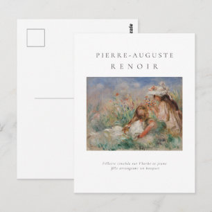 Pierre-Auguste Renoir. Girls in the Grass 1890 Postcard