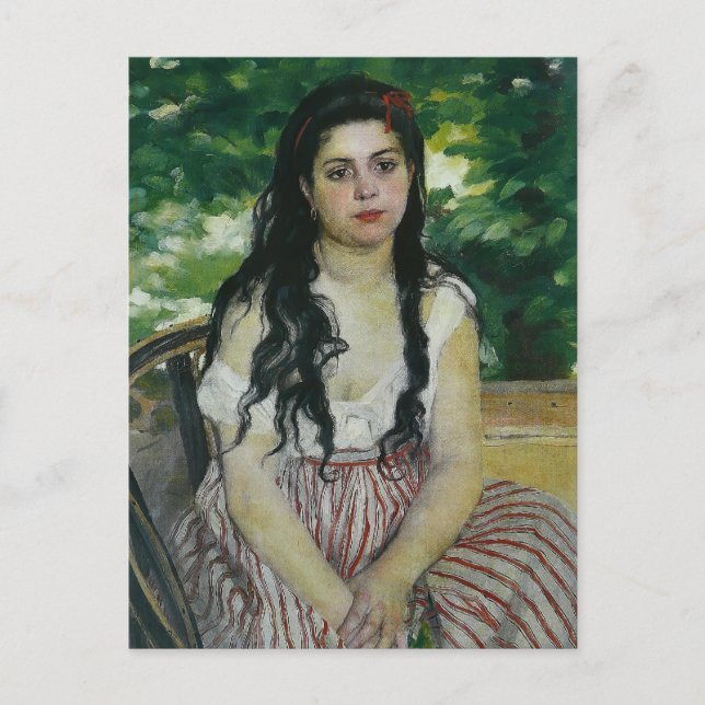 Pierre-Auguste Renoir- In summer (The Gypsy) Postcard (Front)