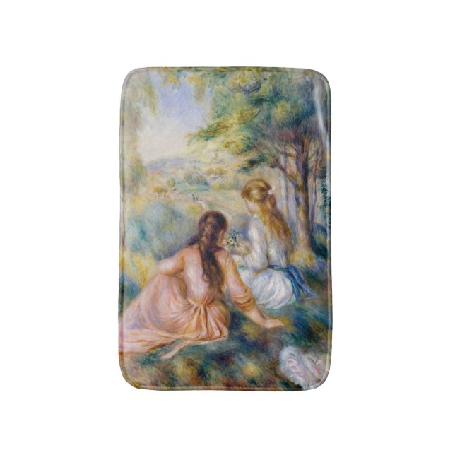 Pierre-Auguste Renoir - In the Meadow Bath Mat (Front Vertical)