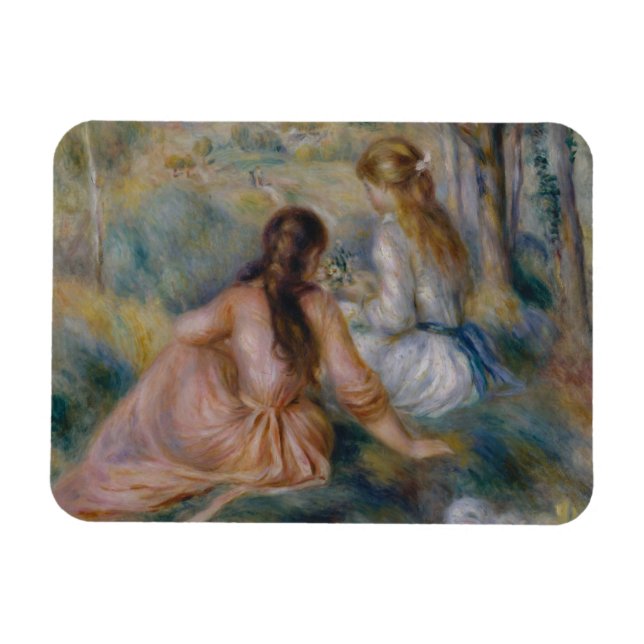 Pierre Auguste Renoir | In the Meadow Magnet (Horizontal)
