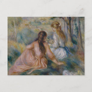 Pierre Auguste Renoir In the Meadow Postcard