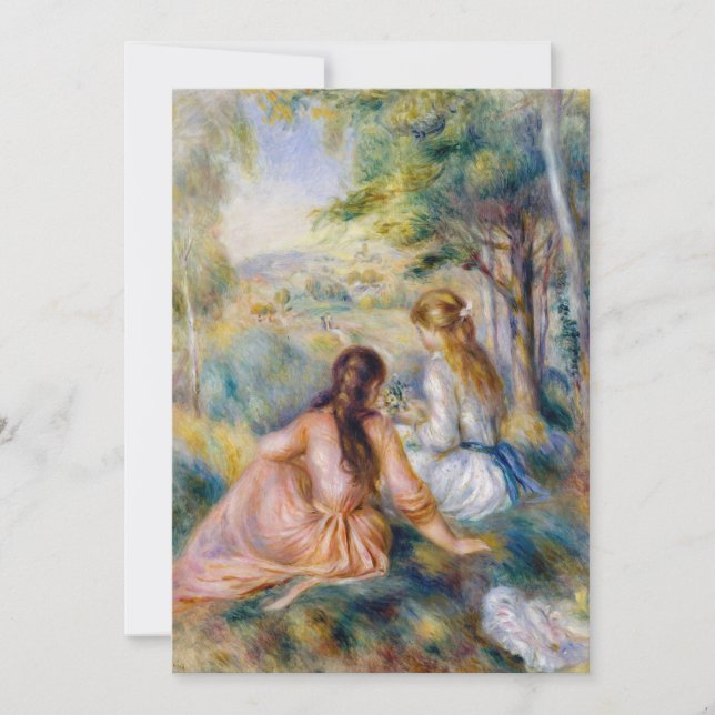 Pierre-Auguste Renoir - In the Meadow Thank You Card (Front)