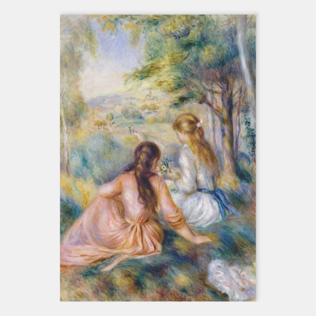 Pierre-Auguste Renoir - In the Meadow Wrapping Paper Sheet (Creator Uploaded)