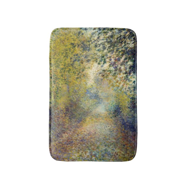 Pierre-Auguste Renoir - In the Woods Bath Mat (Front Vertical)