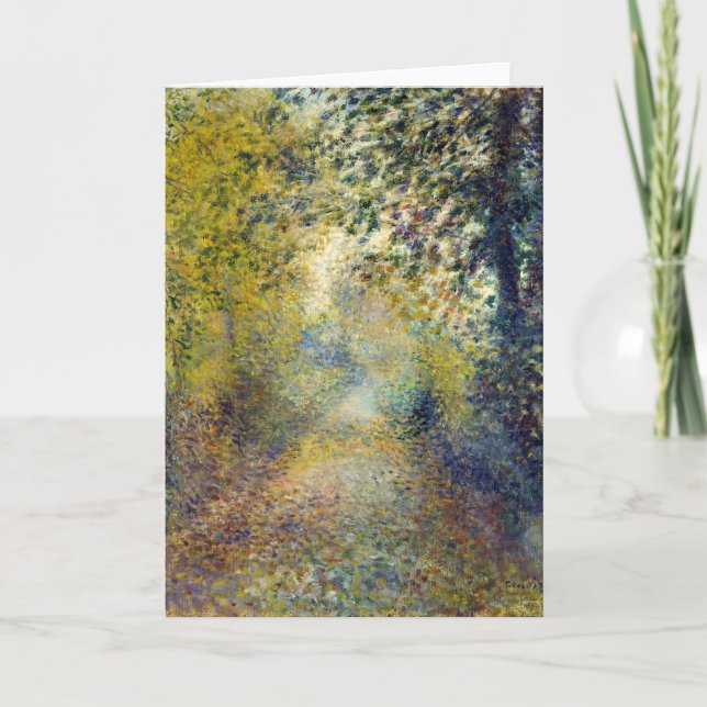 Pierre-Auguste Renoir - In the Woods Card (Front)