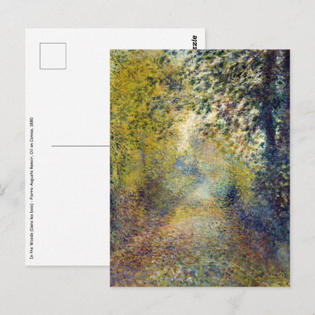 Pierre-Auguste Renoir - In the Woods Postcard (Front/Back)