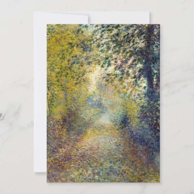 Pierre-Auguste Renoir - In the Woods Thank You Card (Front)