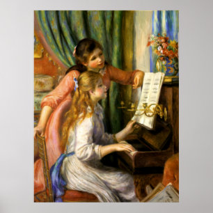 Pierre-Auguste Renoir — Jeunes Filles au Piano Poster
