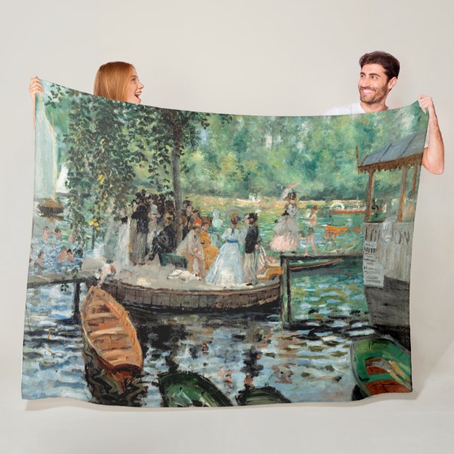 Pierre-Auguste Renoir La Grenouill Fleece Blanket (In Situ)