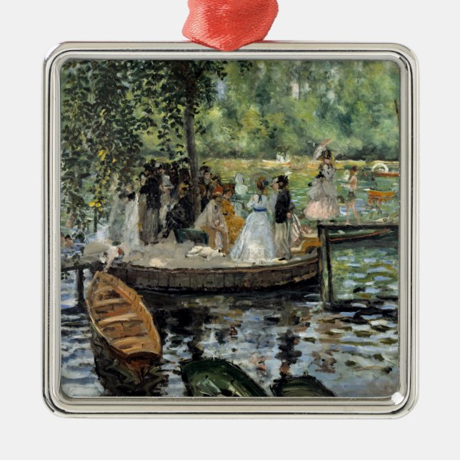 Pierre-Auguste Renoir - La Grenouillere Metal Tree Decoration (Front)