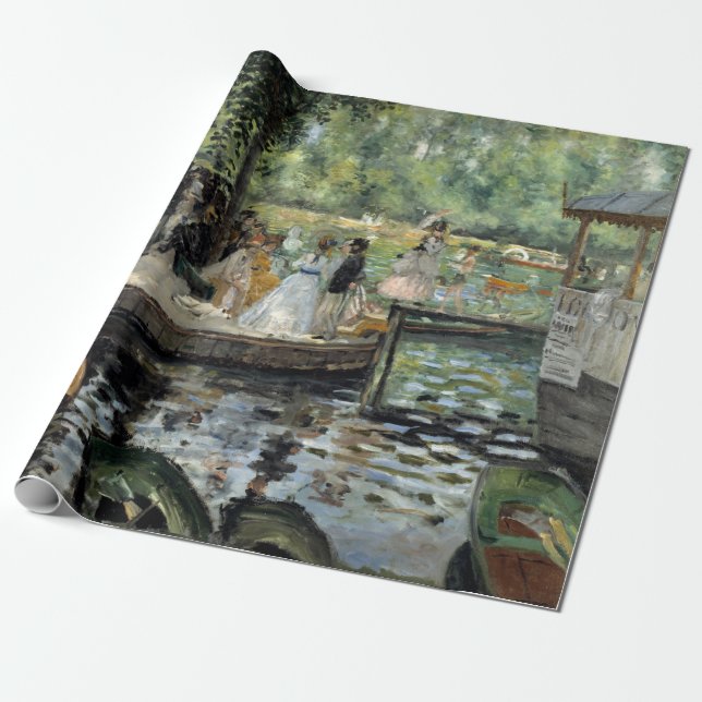 Pierre-Auguste Renoir - La Grenouillere Wrapping Paper (Unrolled)