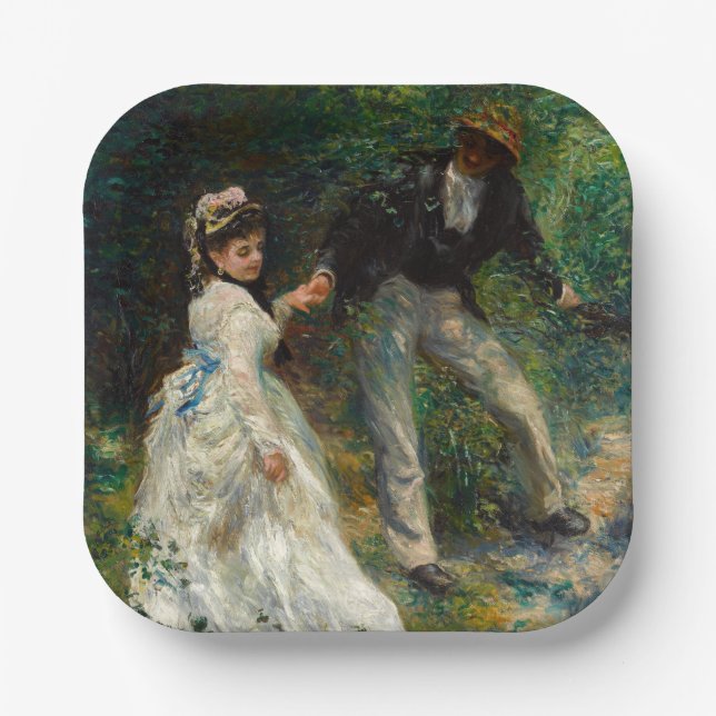 Pierre-Auguste Renoir - La Promenade Paper Plate (Front)