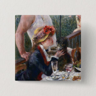 Pierre-Auguste Renoir - Luncheon of Boating Party 15 Cm Square Badge