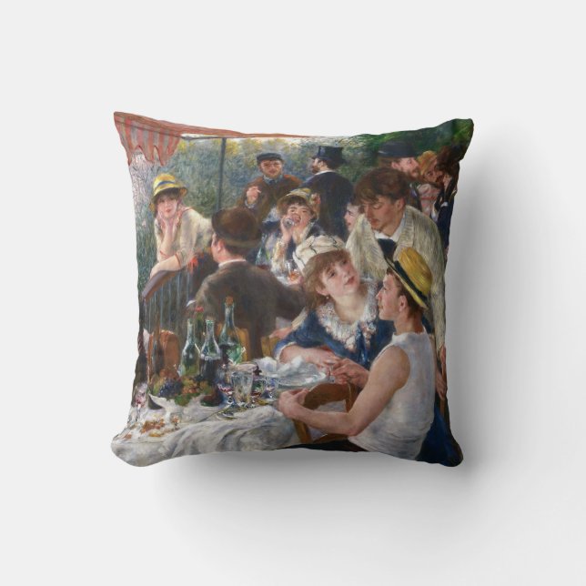 Pierre-Auguste Renoir - Luncheon of Boating Party Cushion (Front)