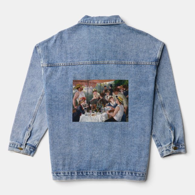 Pierre-Auguste Renoir - Luncheon of Boating Party Denim Jacket (Back)