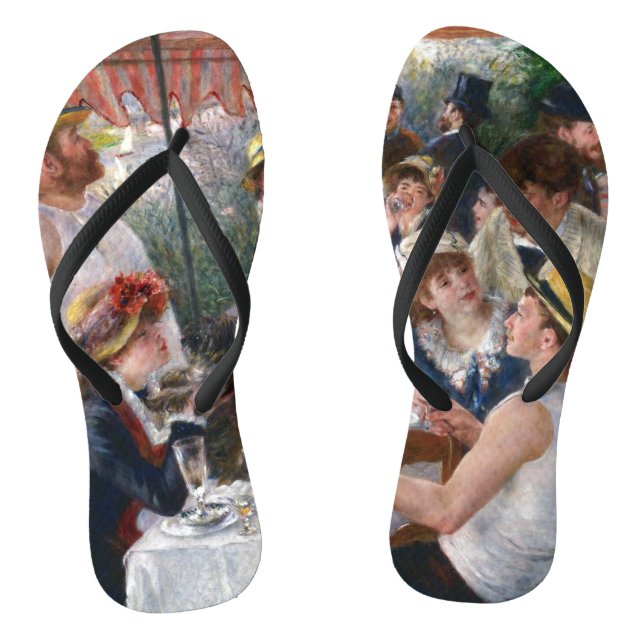 Pierre-Auguste Renoir - Luncheon of Boating Party Flip Flops (Footbed)