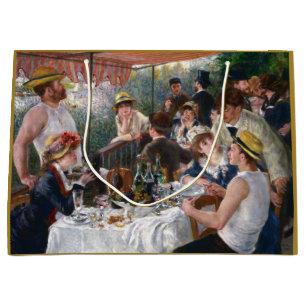 Pierre-Auguste Renoir - Luncheon of Boating Party Large Gift Bag