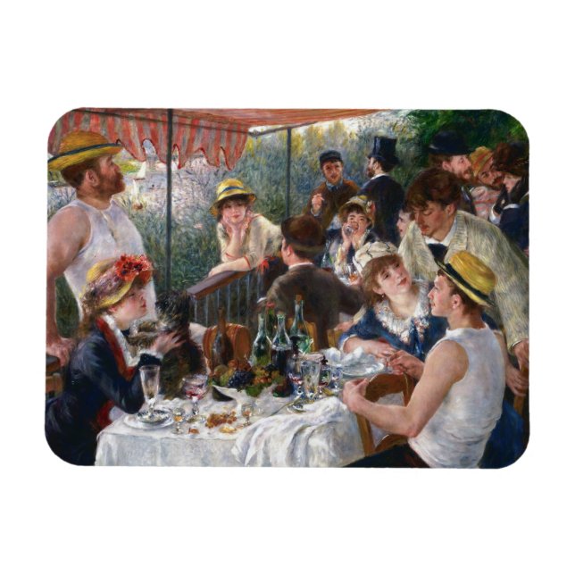 Pierre-Auguste Renoir - Luncheon of Boating Party Magnet (Horizontal)