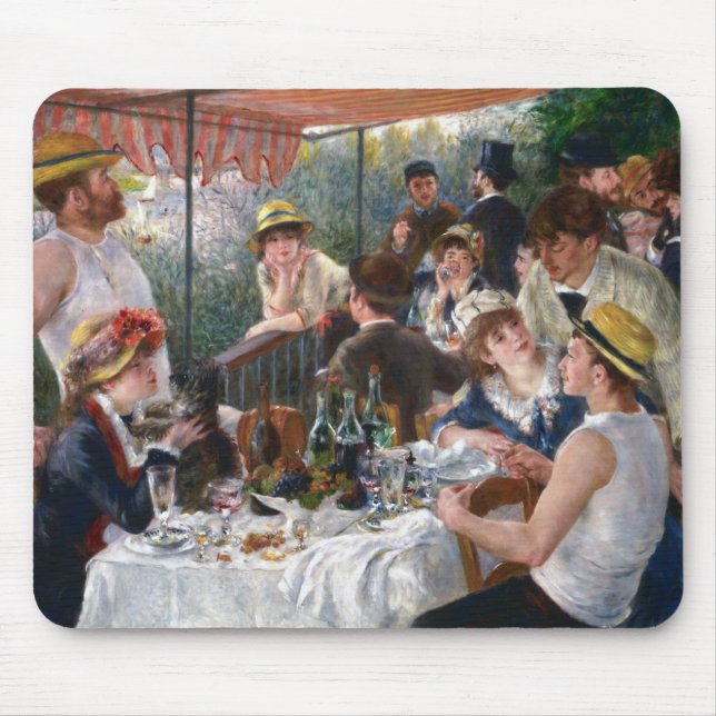 Pierre-Auguste Renoir - Luncheon of Boating Party Mouse Mat (Front)