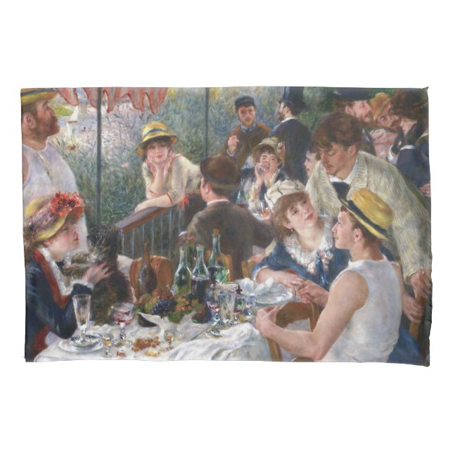 Pierre-Auguste Renoir - Luncheon of Boating Party Pillowcase (Front)