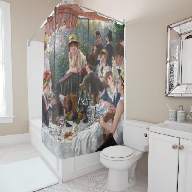 Pierre-Auguste Renoir - Luncheon of Boating Party Shower Curtain (In Situ)