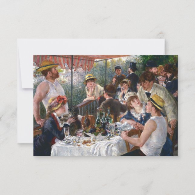 Pierre-Auguste Renoir - Luncheon of Boating Party Thank You Card (Front)