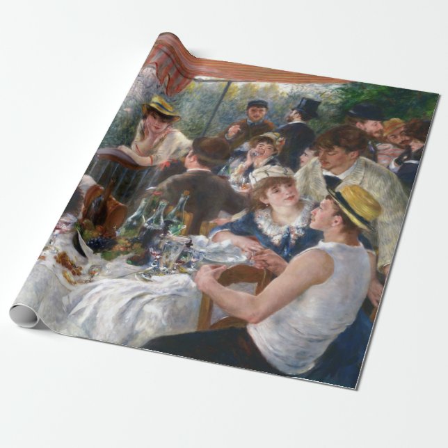 Pierre-Auguste Renoir - Luncheon of Boating Party Wrapping Paper (Unrolled)