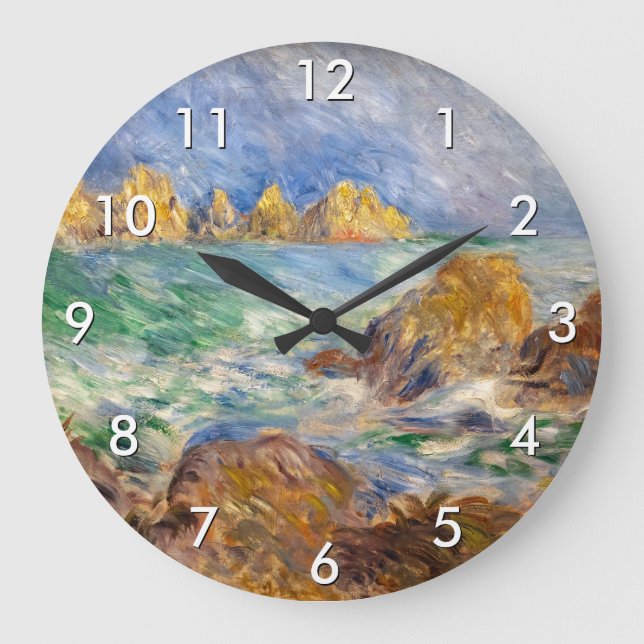 Pierre-Auguste Renoir - Marine, Guernesey Large Clock (Front)
